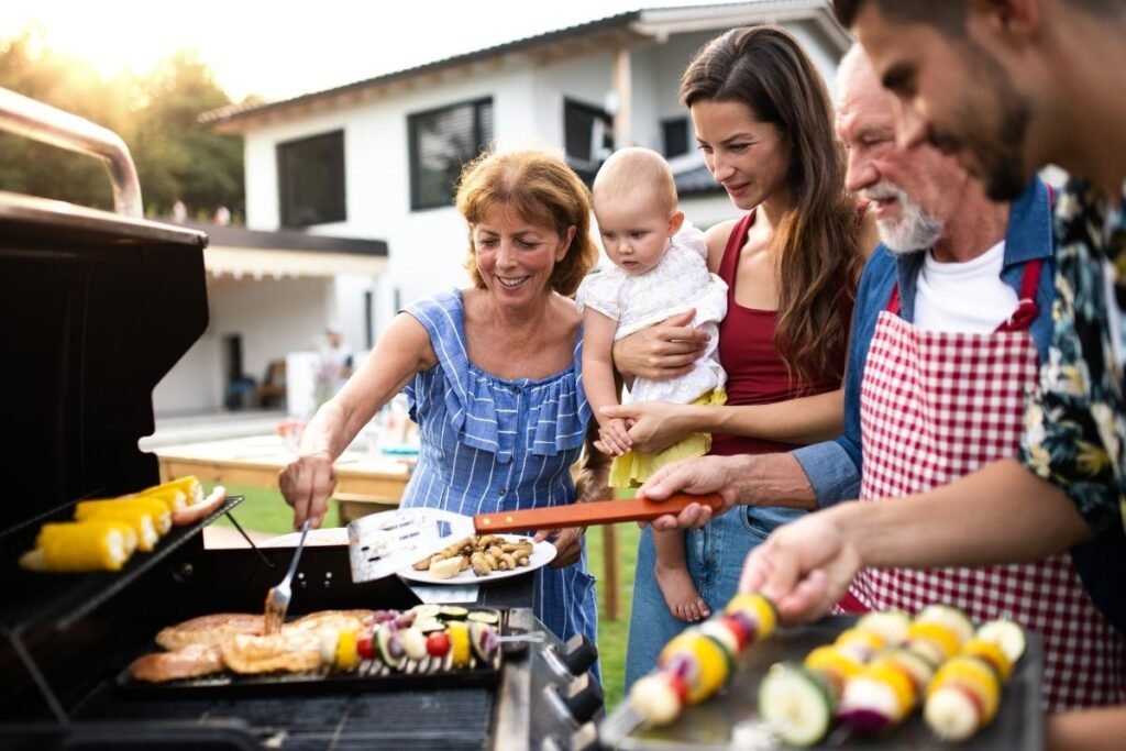 Parrillada en familia